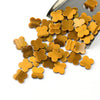 Natural Tiger eye stone Four Leaf Clover