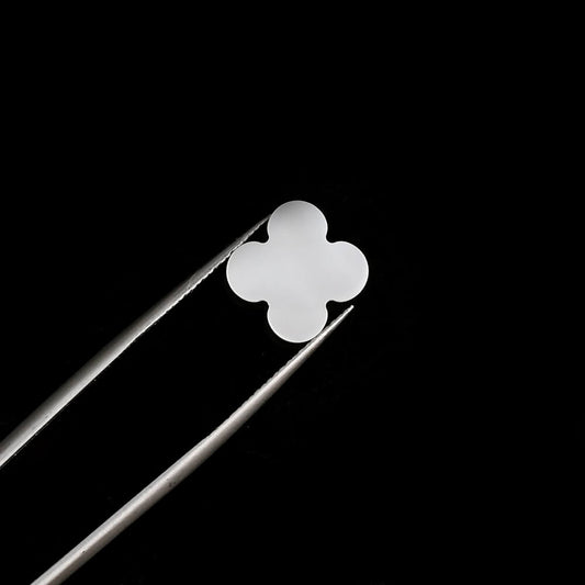 Heavy Zircon White Mother - Pearl Four Leaf Clover