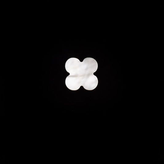 Heavy Zircon White Mother - Pearl Four Leaf Clover