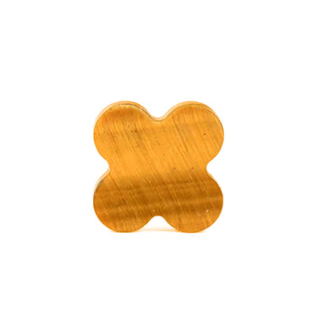 Natural Tiger eye stone Four Leaf Clover