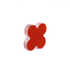 Natural Red Onyx Heavy Zircon Flat Back Cut Four Leaf Clover